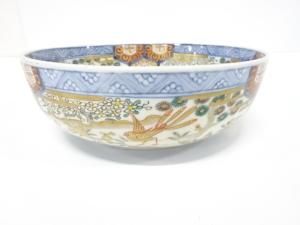 古伊万里　染付色絵　大鉢